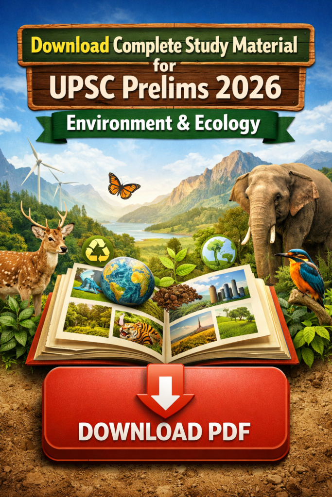 UPSC Prelims 2026 - Environment & Ecology