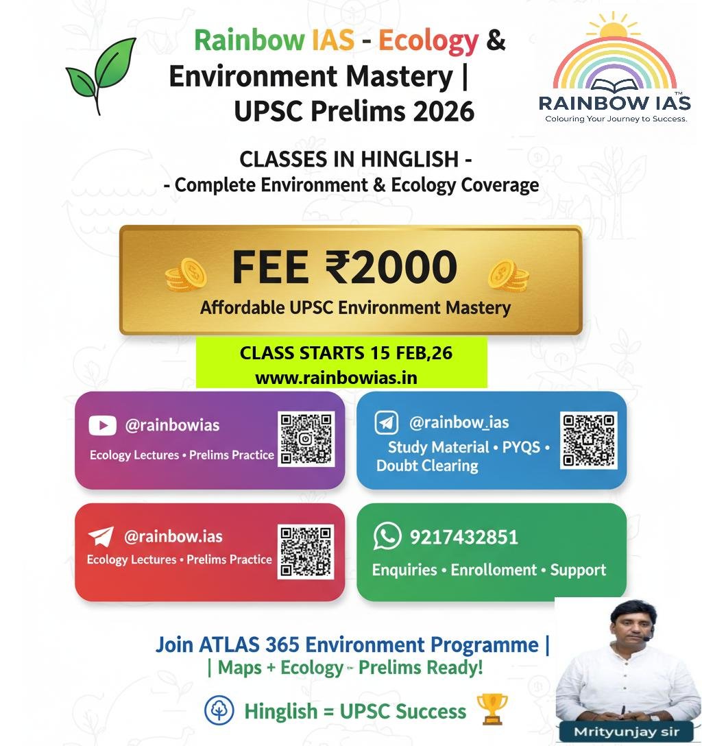 UPSC Prelims 2026 - Environment & Ecology